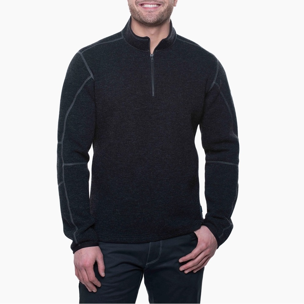 Kuhl Men's Charcoal Zip-Up Sweater - Picture 6 of 7
